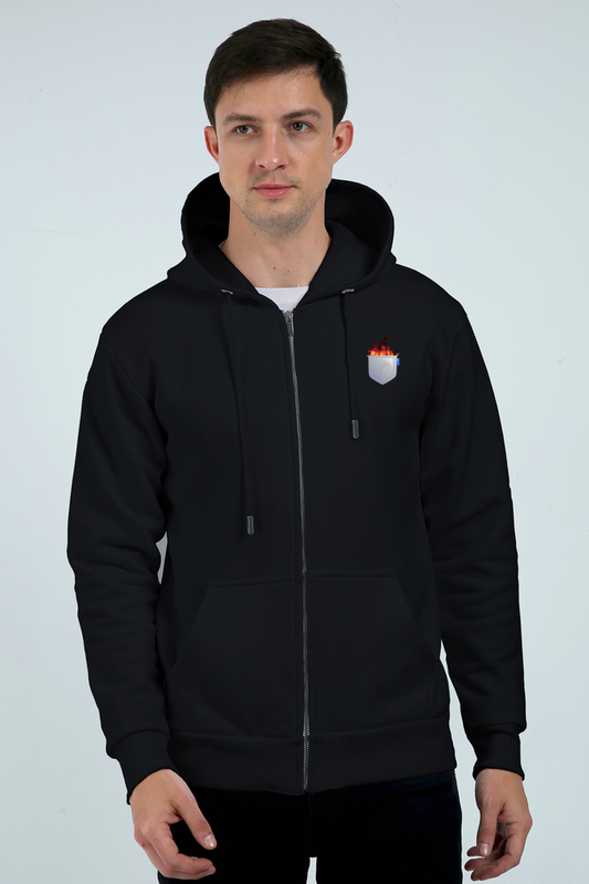 Fire Pocket Hoodie – Cool 3D Flame Graphic for Men & Unisex | Streetwear Pullover