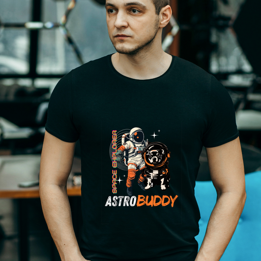 AstroBuddy Space Explorer T-Shirt – Bold Graphic tshirt for Men
