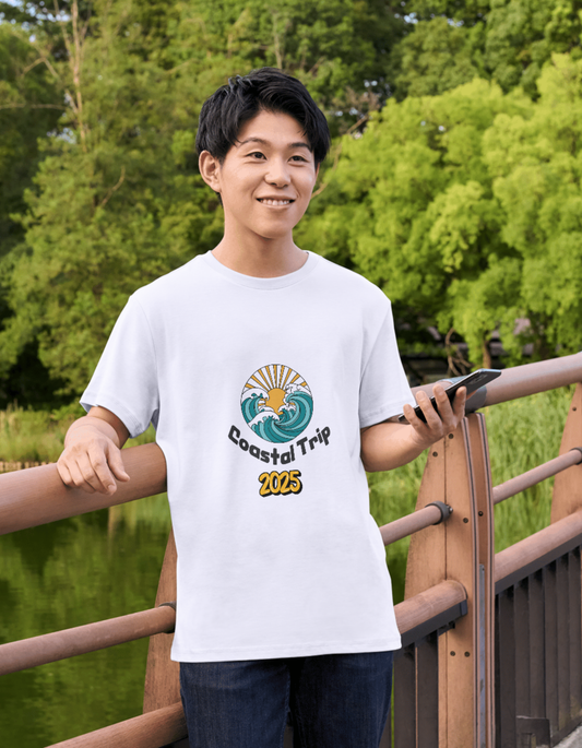 Coastal Trip 2025 – Retro Wave Unisex T-Shirt