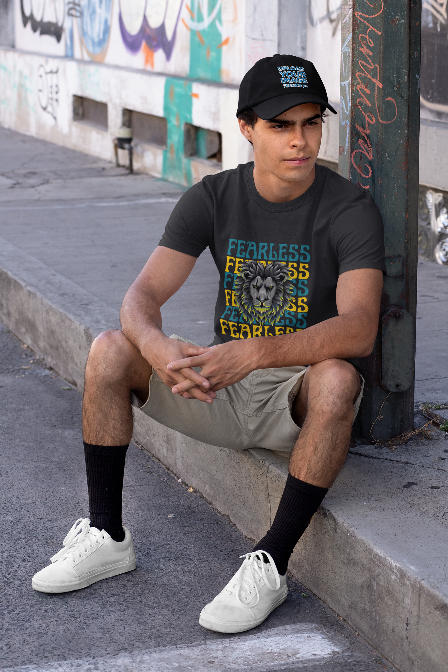 Fearless Lion | Bold Graphic T-Shirt for Warriors & Risk Takers
