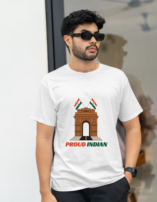 Proud Indian Men's Independence Day T-Shirt – India Gate Graphic Tee