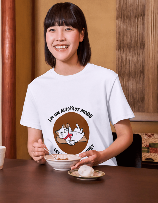 Autopilot Mode Activated – Lazy Cat Women's Tee