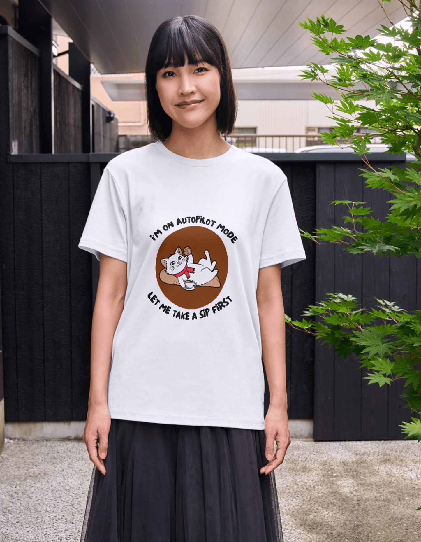 Autopilot Mode Activated – Lazy Cat Women's Tee