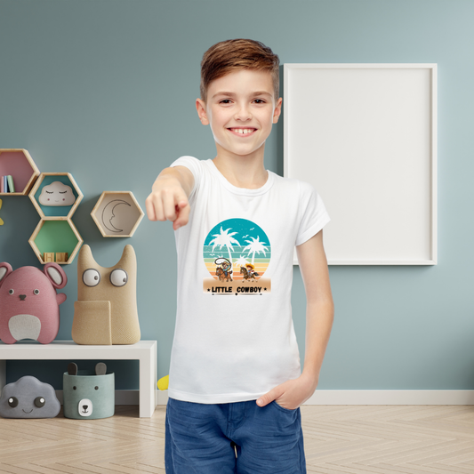 Little Cowboy Graphic Boys’ T-Shirt | Fun Wild West Adventure Design