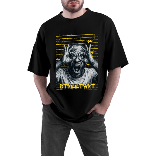 Street Art Vibes Oversized T-Shirt – Bold Graffiti Style