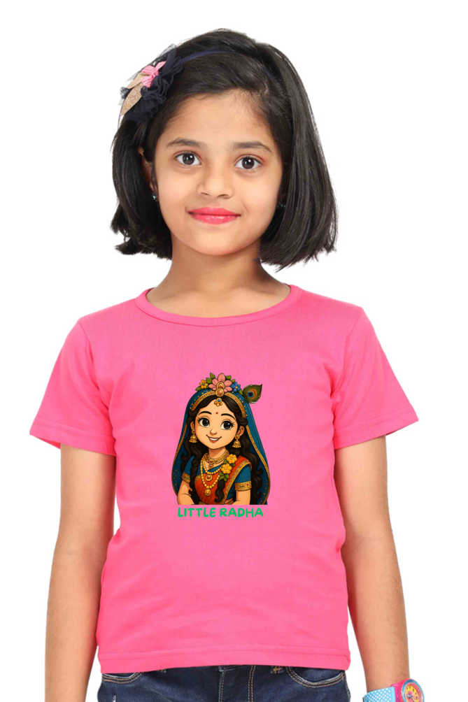 Little Radha – Girls Festive Janmashtami T-Shirt
