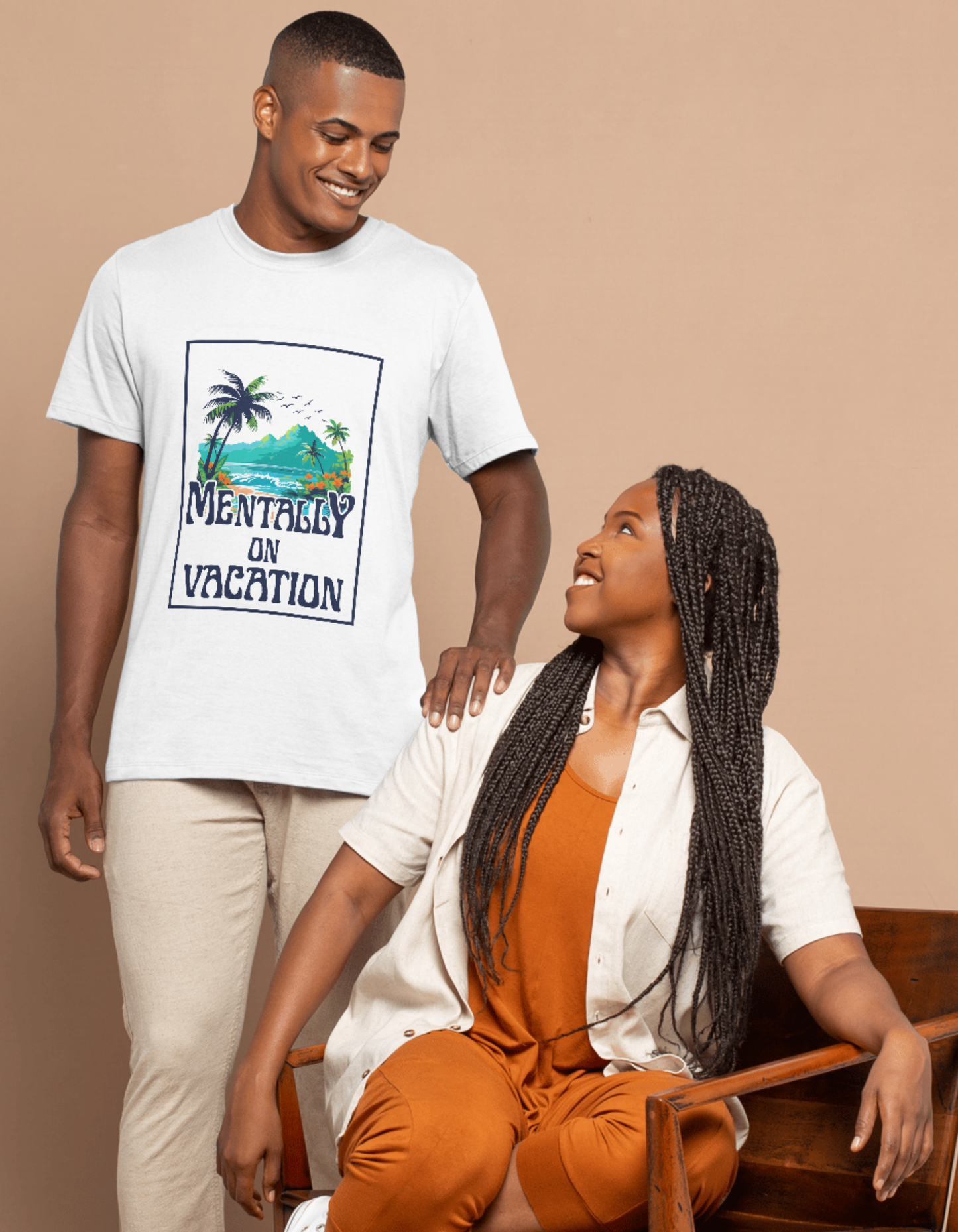 Mentally On Vacation – Tropical Vibe T-Shirt