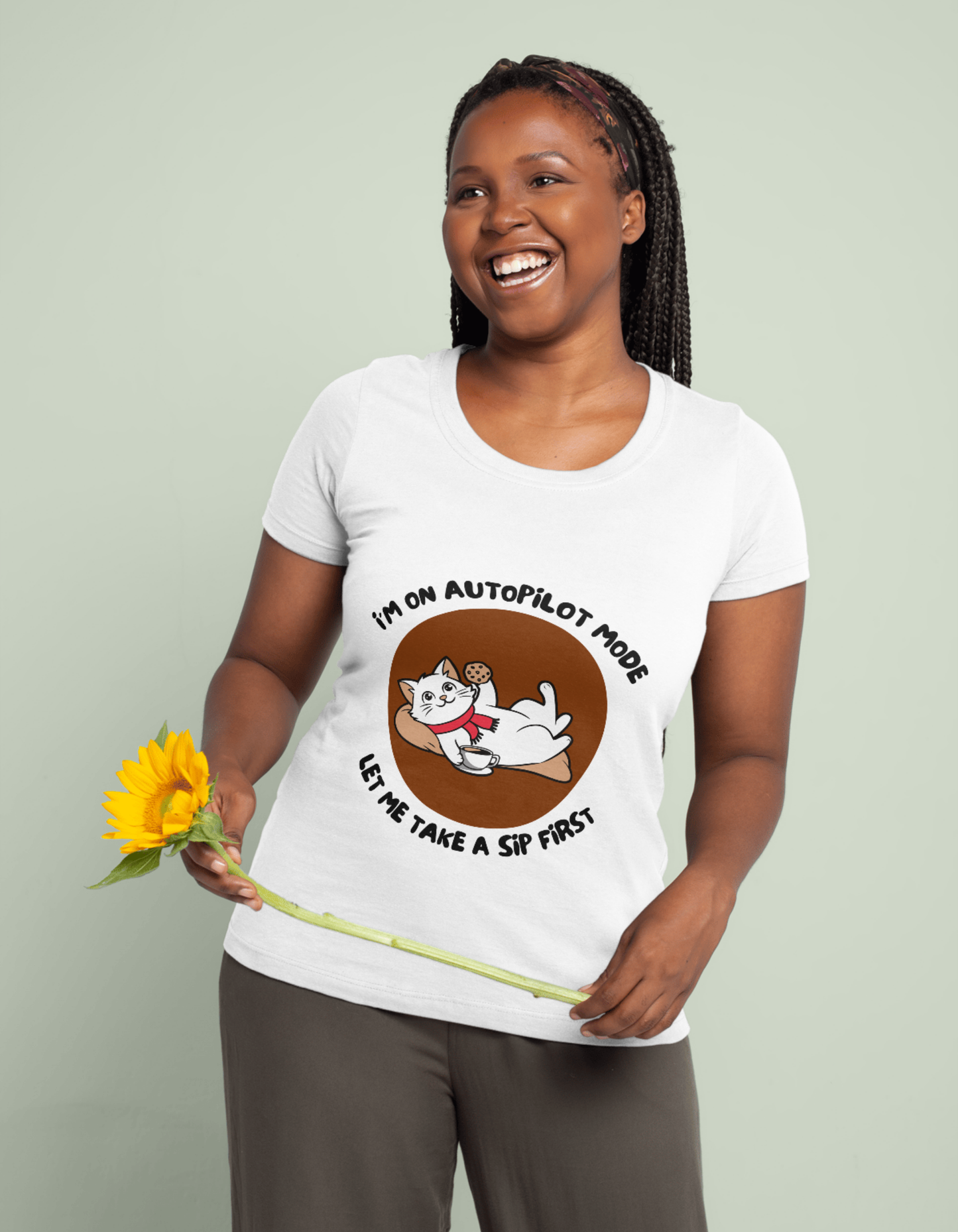 Autopilot Mode Activated – Lazy Cat Women's Tee
