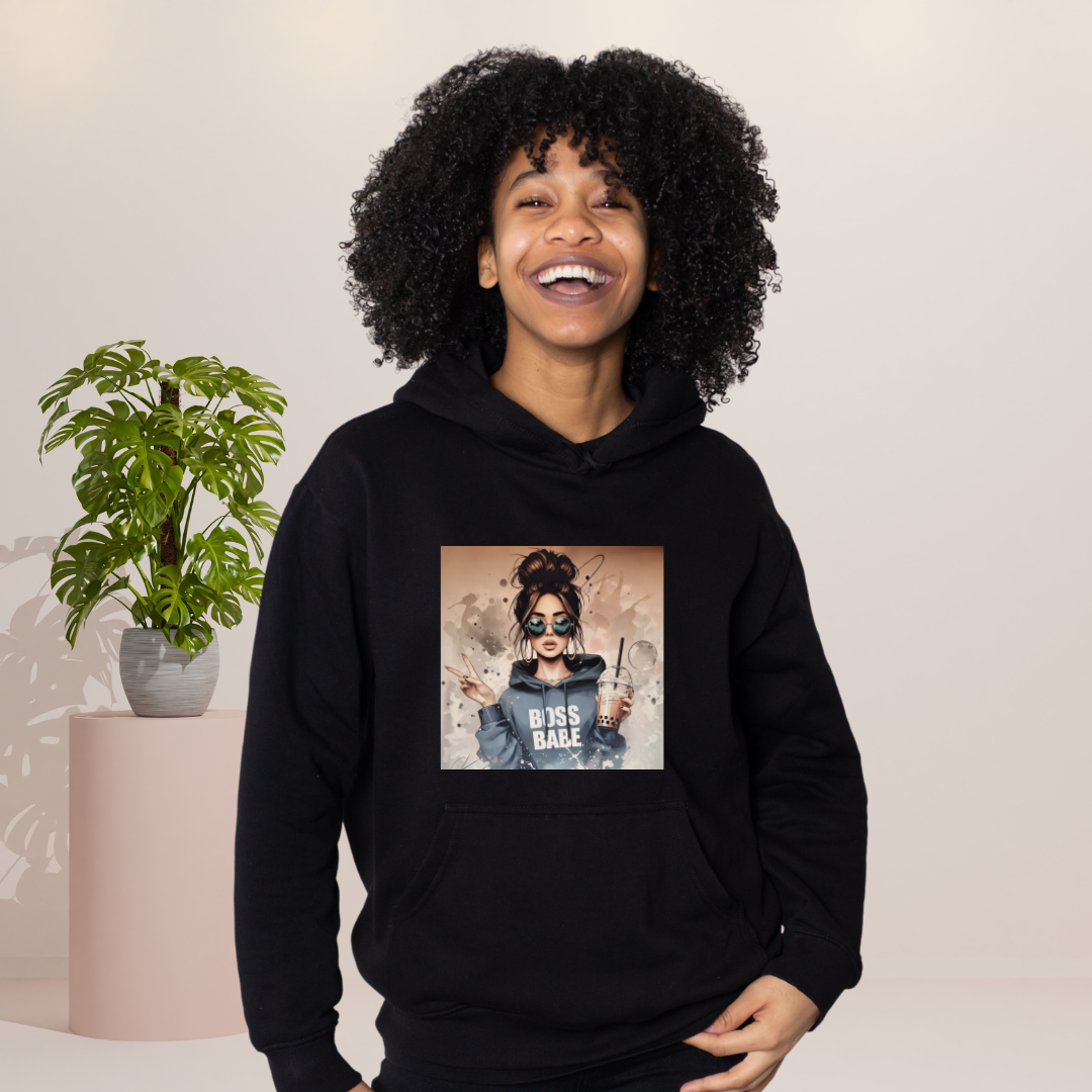 Boss Babe Graphic Hoodie for Women – Empowering and Stylish Streetwear Hoodie for women