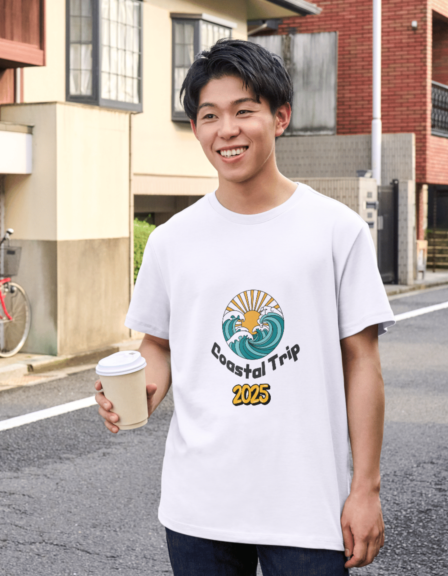 Coastal Trip 2025 – Retro Wave Unisex T-Shirt
