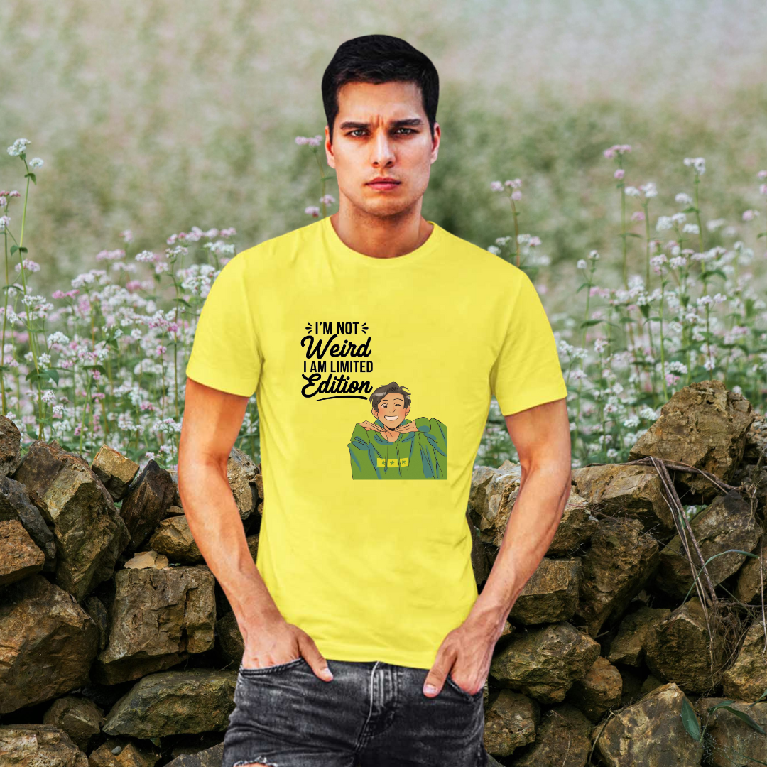 "I’m Not Weird, I’m Limited Edition" Funny Graphic T-Shirt for Men | Unique Personality Quote Tee | Thestylenova