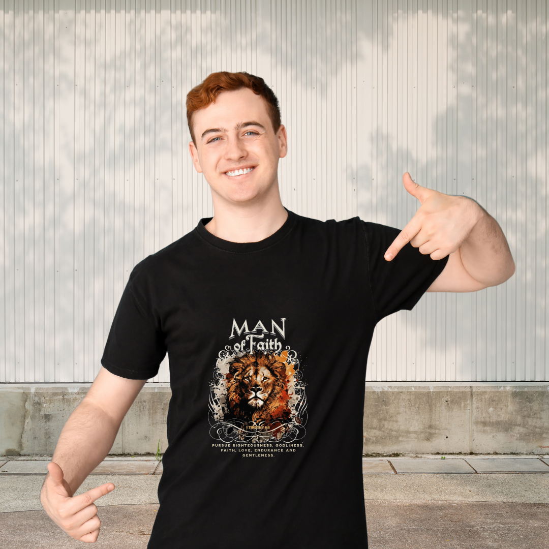 Man of Faith Tee – Inspirational T-Shirt for Men