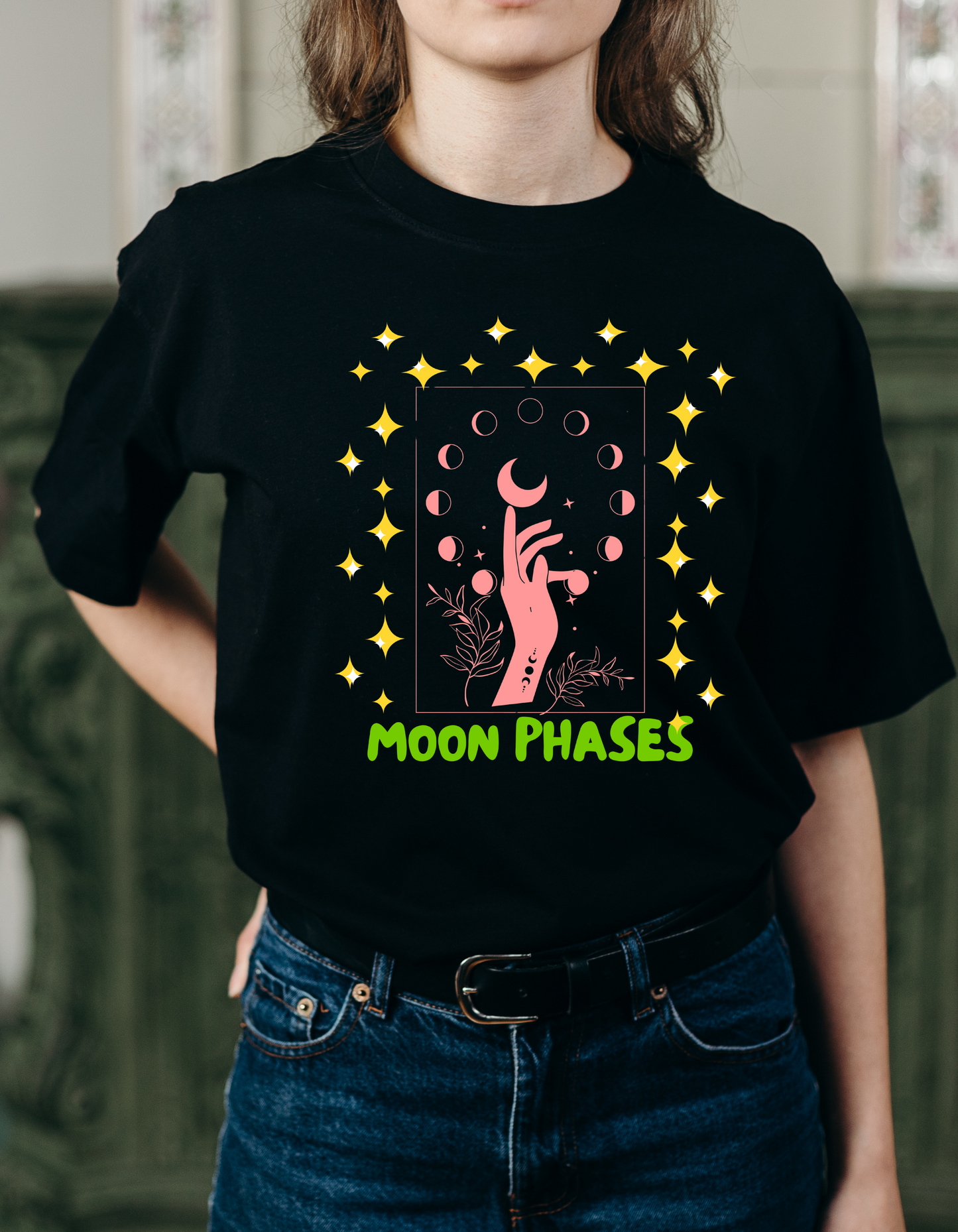 Moon Phases – Mystical Women's Graphic Tee