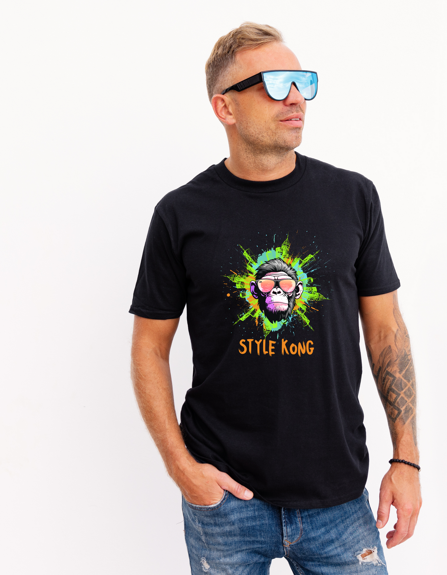 Style Kong | Urban Funk Gorilla Graphic T-Shirt for Streetwear Lovers